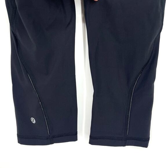 Lululemon Quick Feet Crop 19" Legging Black and White Size 4 - Picture 4 of 10